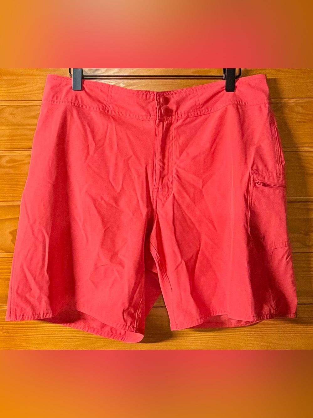 L.L. Bean Women's Stretch UPF 9" Board Shorts Coral Pink Size 10